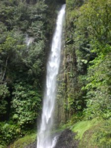 The top half of the falls