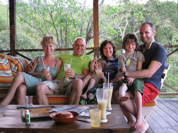 All the family at Mango Lodge