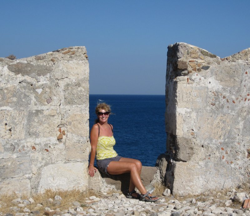 On the castle wall, Kos