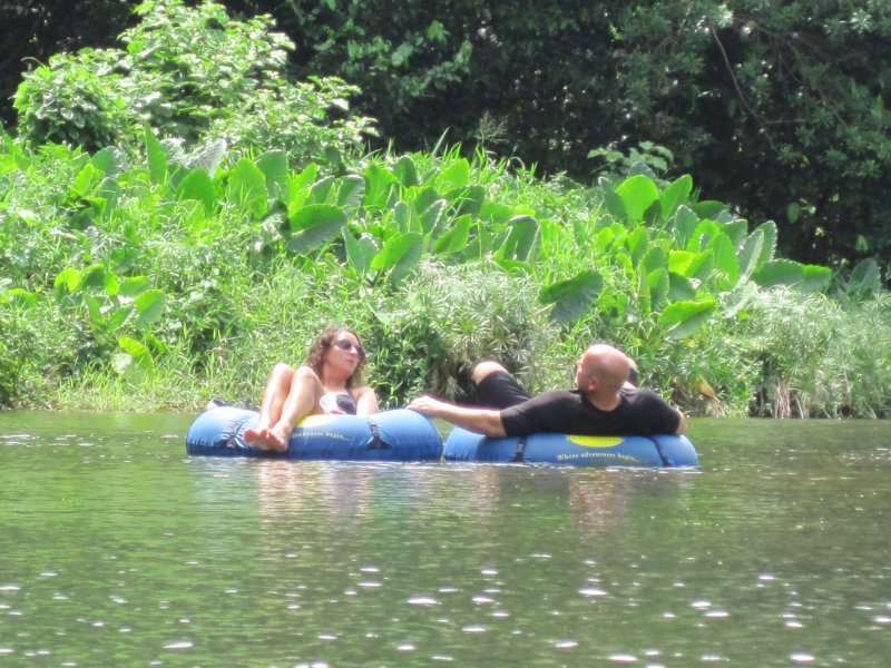 River tubing - Rita and Stacey