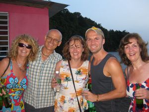 Sue and Patricia come to stay - toucari festival with Philip