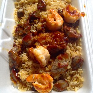 Shrimp and Steak Fried Rice