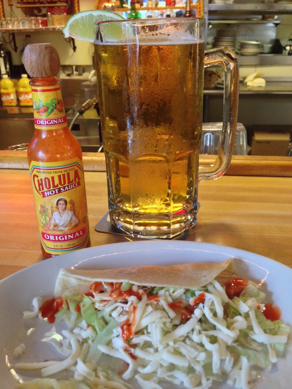 Taco and beer