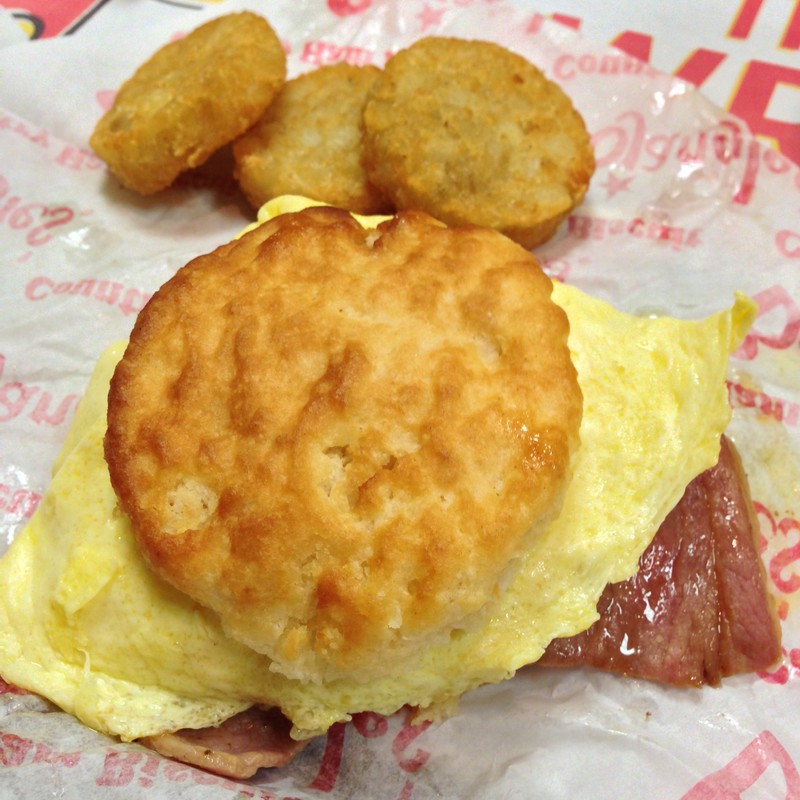 Country Ham and Egg Biscuit