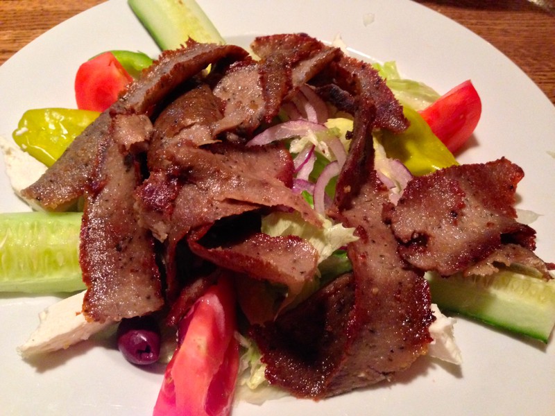 Gyro Meat on Salad