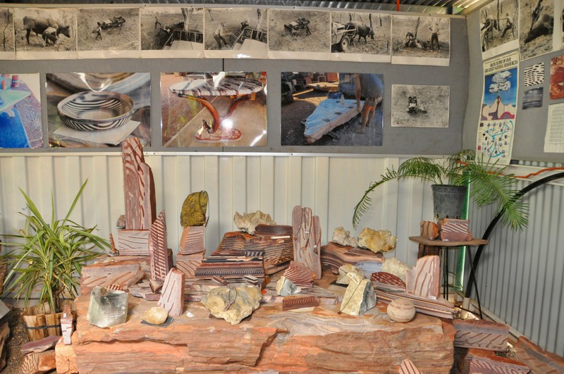 The display room at Zebra Rock Mine
