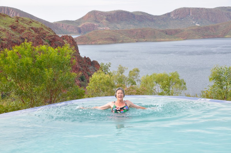 The Infinity Pool at Lake Argyle Resort