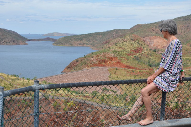 The lookout at Lake Argyle