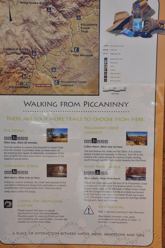 Walks available from Piccaninny
