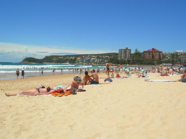 Manly Beach at the weekend