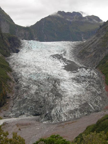 View of Fox Glacier from Chalet Lookout