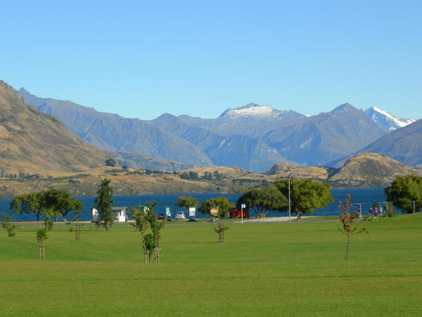 View from Purple Cow Backpackers, Wanaka