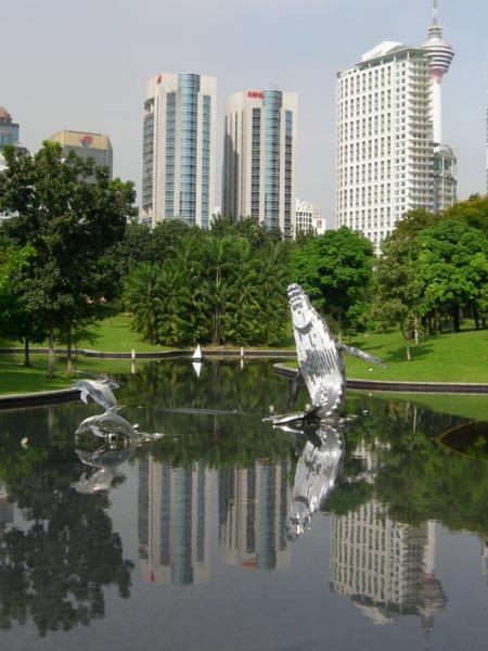 KLCC Park in the midsts of the city