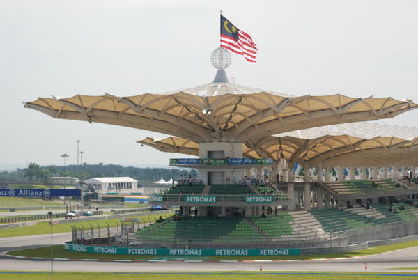 A bit of our view of the the Sepang Circuit