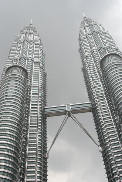 The soaring Petronas Twin Towers