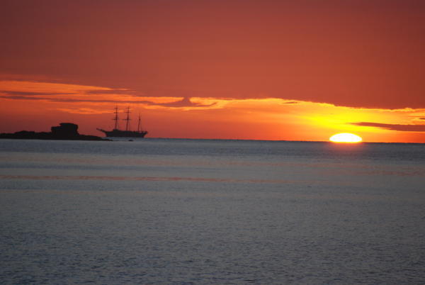 Sunset from Pantai Tengah Beach