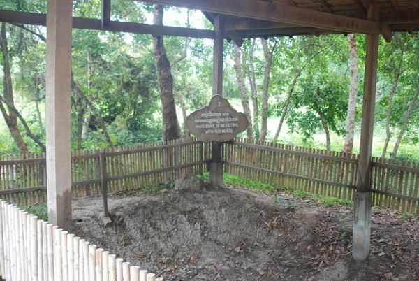 A Mass Grave at Killing Fields of Choeung Ek