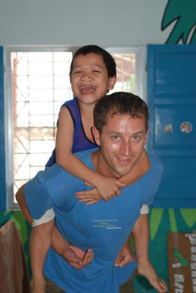 At the orphanage in Hoi An
