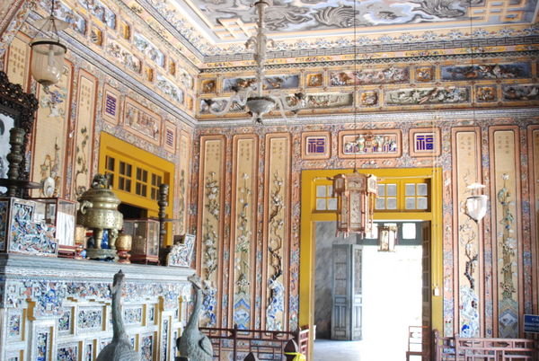 Inside the Tomb of Khai Dinh.