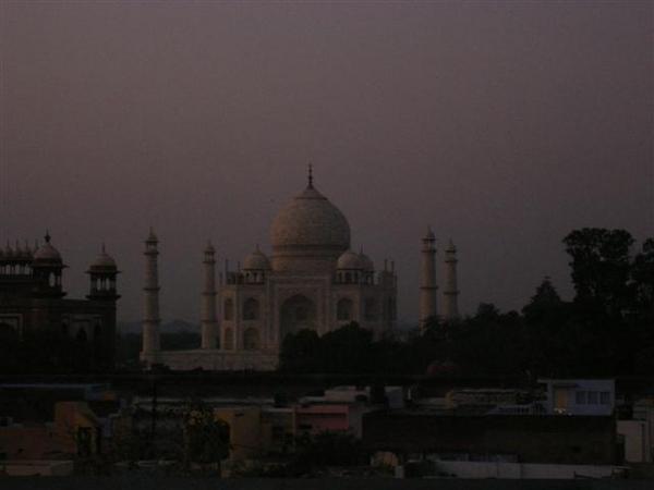 Taj Mahal - view from Guest house roof