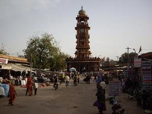 clocktower at Jodhpur marketplace
