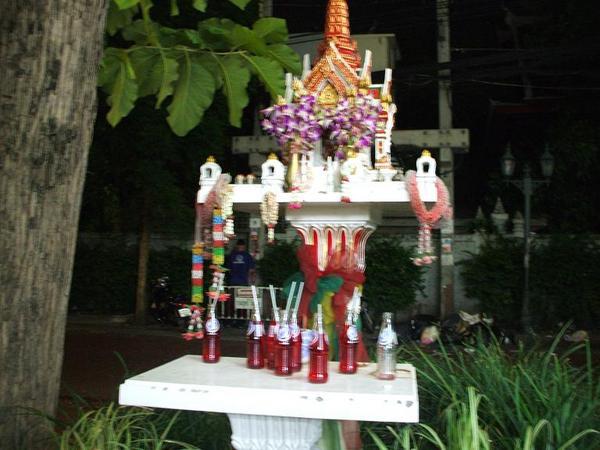 offerings to the shrine...