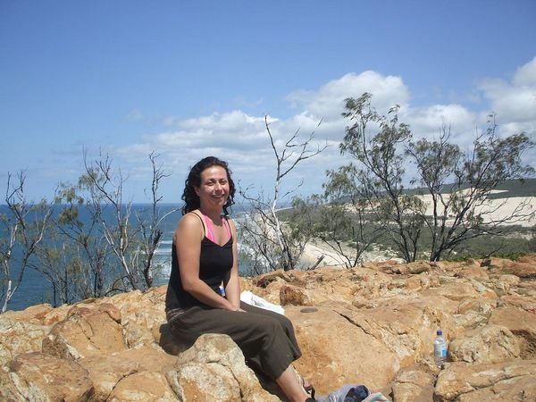 on top of India head, Fraser Island