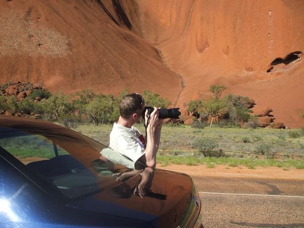 baz, guess what? taking pictures, uluru