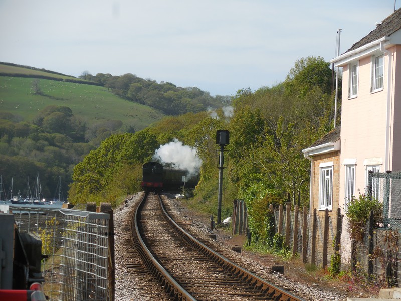 The steam train from Churston to Kingswear