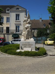 A memorial in the square at Santenay