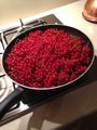 Fragrant redcurrants simmering