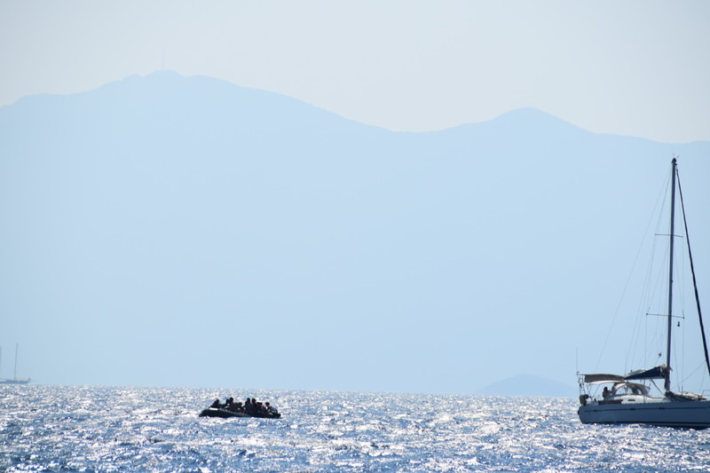 Refugees at sea.