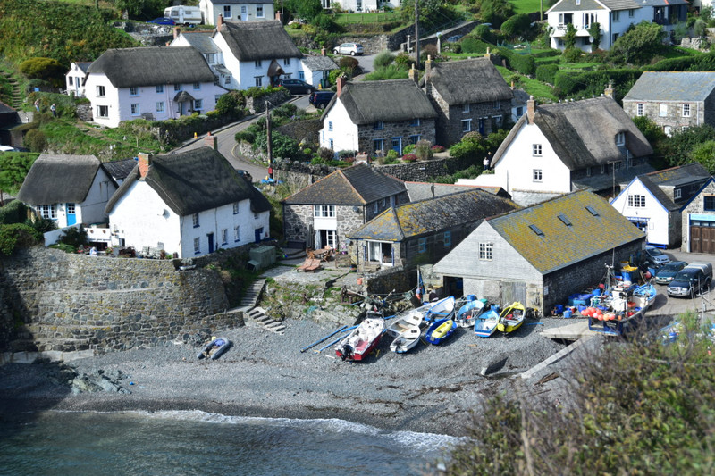 Cadgwith fishing village.