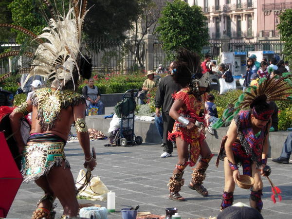 The Aztec dance