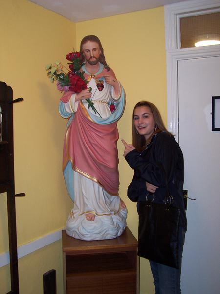 Jesus watches over all who enter Citi Hostels