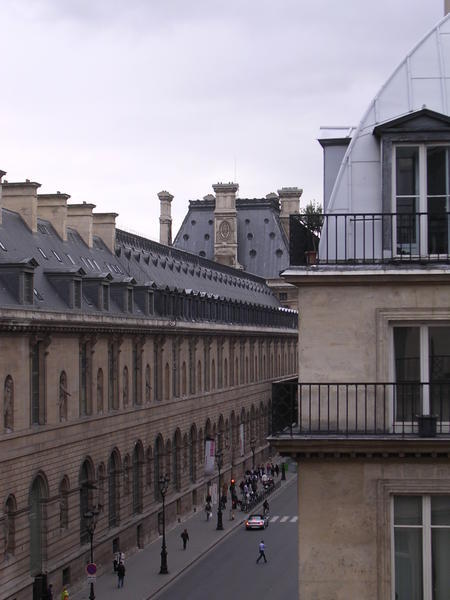 A view from the Hotel du Louvre - the Louvre itself!