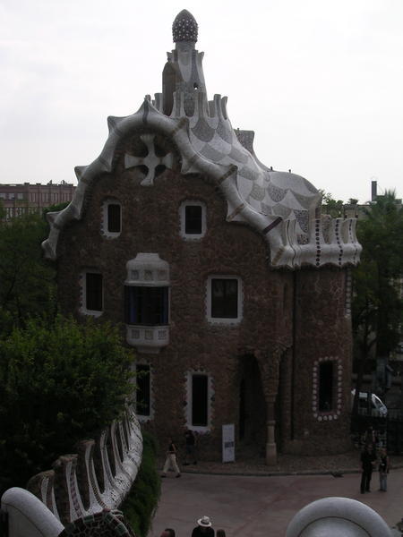A Gaudi house in Park Guell