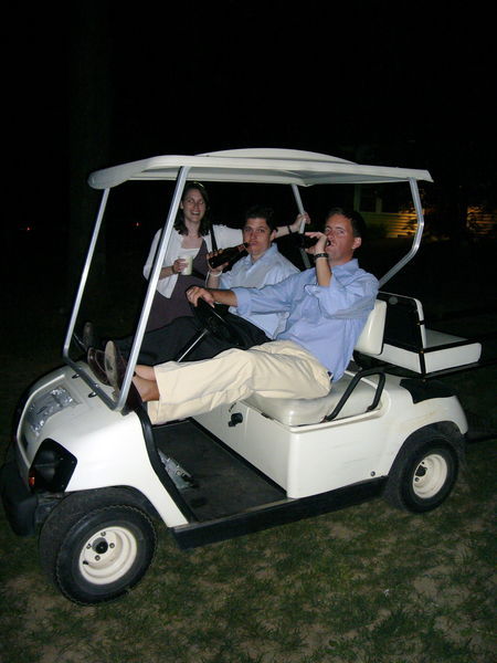 The boys firmly believed they couldn't get a DWI for drinking and riding in a golf cart if there were no keys