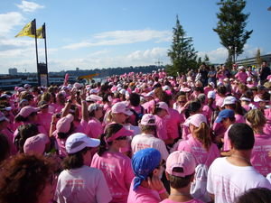 What a celebration - and a sea of pink!