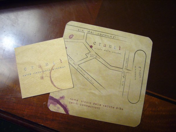 Business card and map for etabli - how cool are these?
