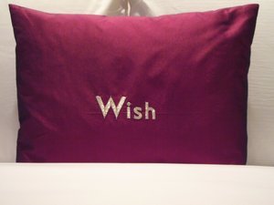 Wish - what a great inspiration.  I love this pillow!