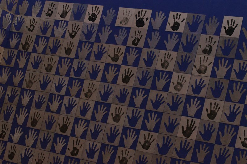 Each of these handprints represents someone who has worked at Royal Selangor for at least five years