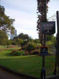 Albert Park Sign