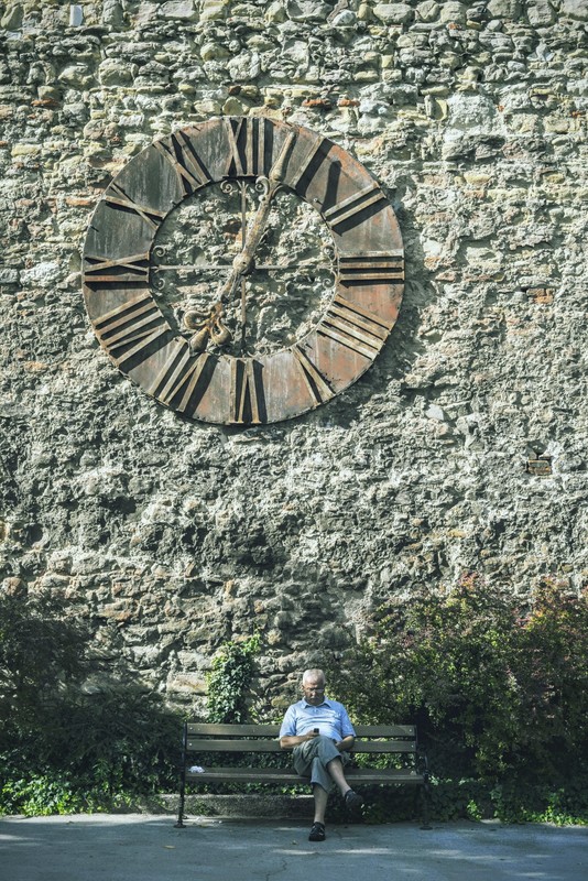 Clock of the fallen church