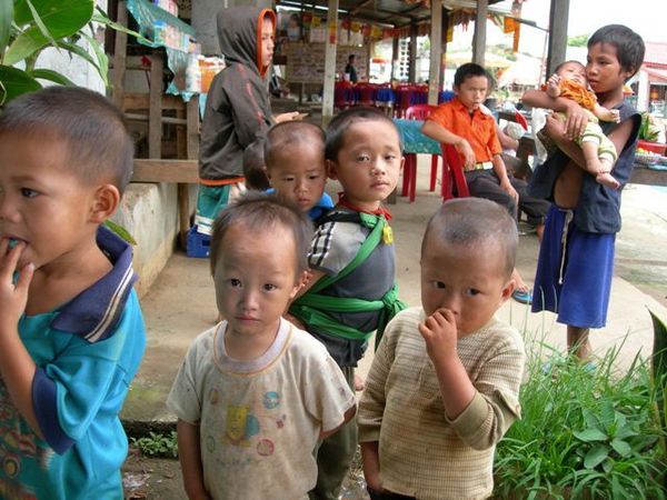 Kids from a village in Laos