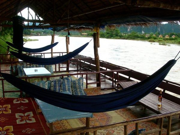 Bar on the River with Hammocks