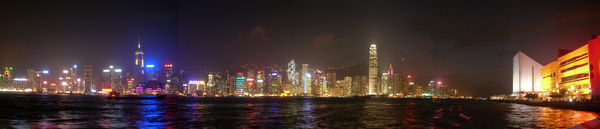 Hong Kong Bay at night