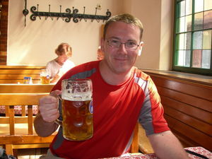 A Beer at the Hofbrau Hous