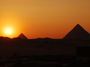 Pyramids Sunset 1