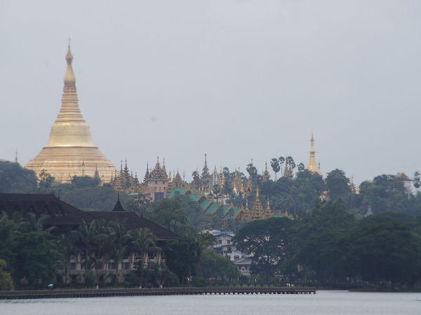 Shwedagon Paya from a distance